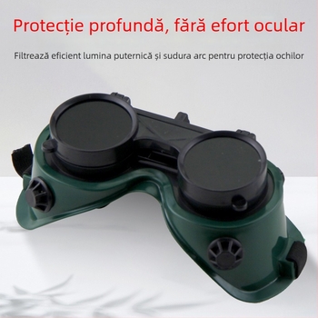 Ochelari de sudură cu reglaj automat al nuanței – ochelari de protecție pentru sudură electrică și arc cu argon, material PPT, lentilă 2 mm, antișoc