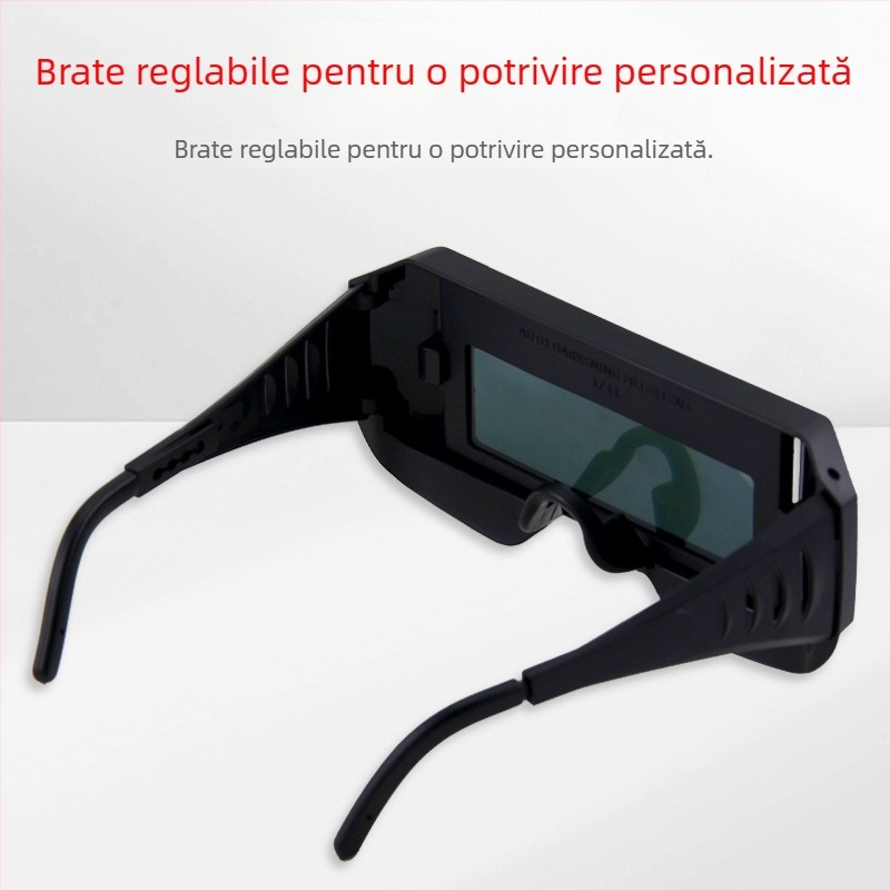 Ochelari de sudură cu reglaj automat al nuanței – ochelari de protecție pentru sudură electrică și arc cu argon, material PPT, lentilă 2 mm, antișoc