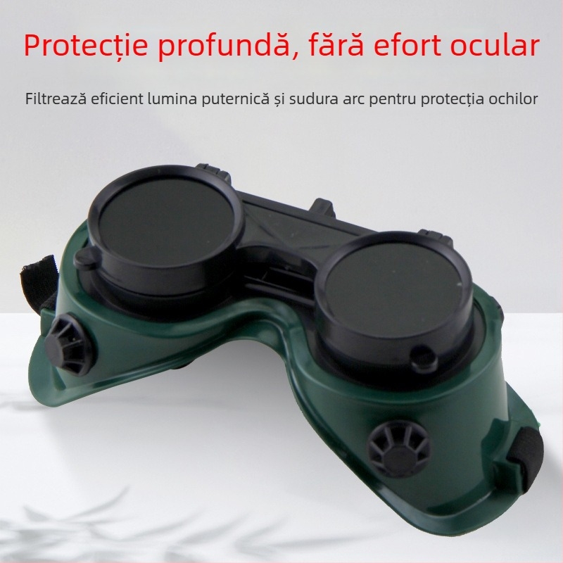Ochelari de sudură cu reglaj automat al nuanței – ochelari de protecție pentru sudură electrică și arc cu argon, material PPT, lentilă 2 mm, antișoc