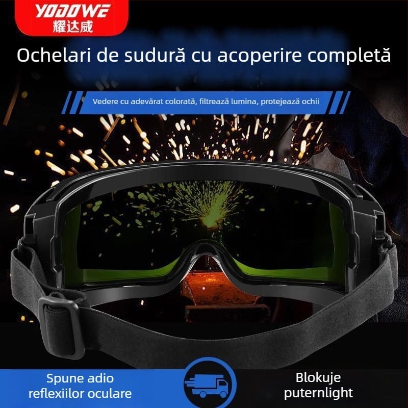 Ochelari de protecție pentru sudură, cu anti-reflexie, protecție împotriva radiațiilor și rezistență la impact