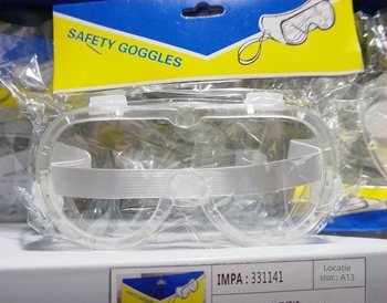 Ochelari de protecție cu anti-fog, anti-rugină și rezistenți la vânt, model 331141/331142, protecție oculară la șoc