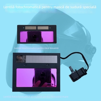 Ochelari de sudură cu lentile auto-întunecate; Lentile din sticlă; pentru sudare electrică/gaz/TIG; grosimea lentilei 2–5; transmisie 6–13
