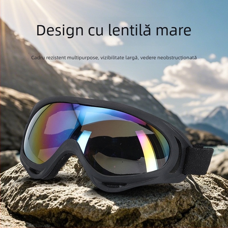 X400 Ochelari – Material PC, rezistenți la vânt, rame complete, unisex