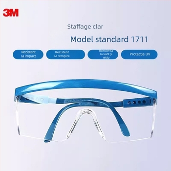 Ochelari de protecție pentru sudură, model 1711, material PC, cadru reglabil, lentile groase, transparență înaltă