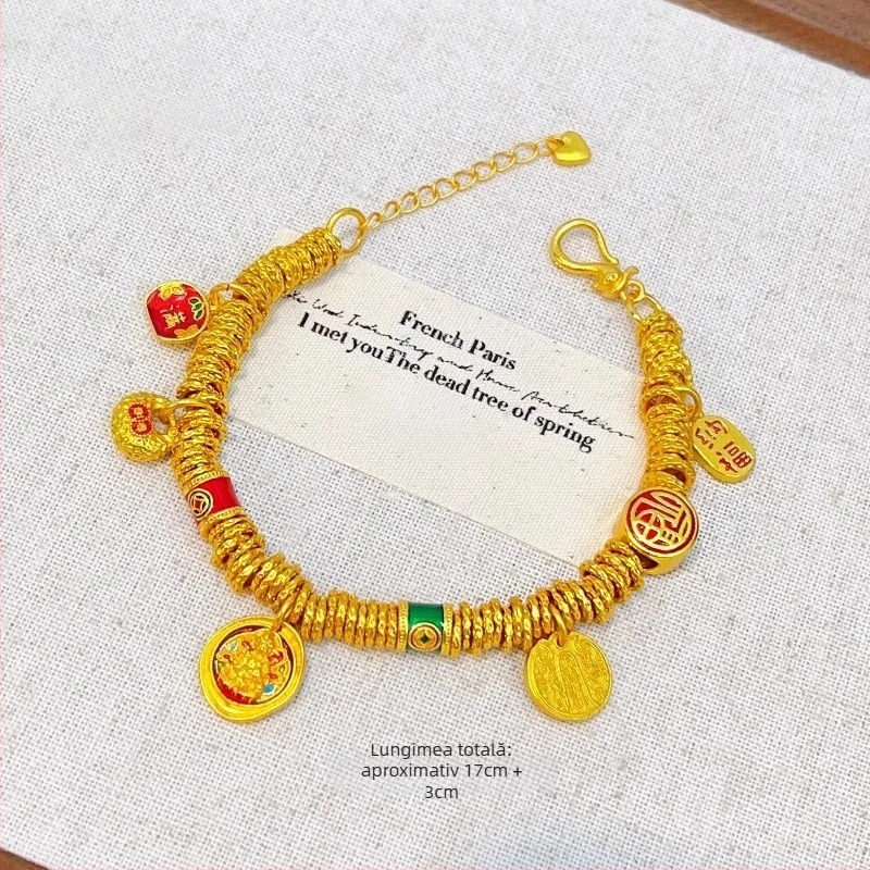 Brățară din aliaj, șnur împletit, pentru femei, lucrată manual