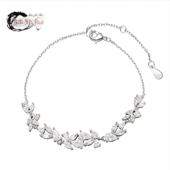 Brățară pentru femei din seria Wisteria Flower - Bai Jinrui, cupru, tratament cu diamant