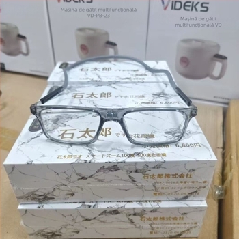 Nothing ochelari de citit – lentile din rășină, ramă cu cadru complet TR90/metal, potriviți pentru față rotundă