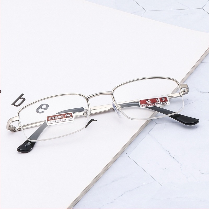 Ochelari de citit pentru bărbați, ramă completă, lentile din sticlă, protecție UV, anti ceață