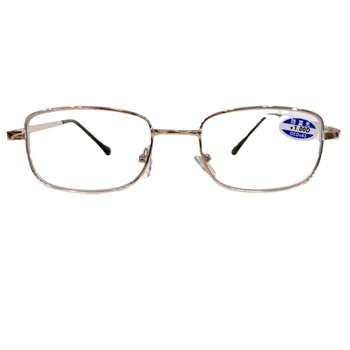 Ochelari de citit Hengyi cu lentile din rășină, asferice, anti-lumină albastră, ramă metalică cu cadru complet, formă pătrată