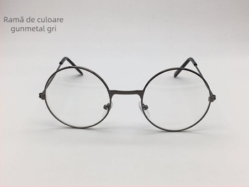 Ochelari de lectură pentru presbiopie, rame metalice rotunde, unisex, stil retro, ramă integrală, model 2222