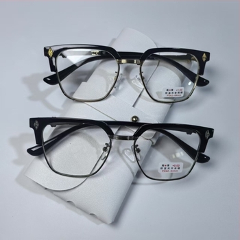 Ochelari de citit Minglan cu lentile PC anti-lumină albastră, ramă completă metal+PC, formă pătrată