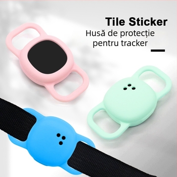Husă de protecție din silicon pentru Tile Sticker 2024, localizator Bluetooth antipierdere