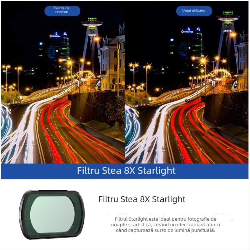 BRDRC Set Filtre pentru DJI Osmo Pocket 3 — Filtre ND, UV și CPL Polarizator