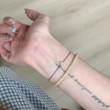 Brățară cu trifoi cu patru foi din zirconiu, țesută manual pe șnur, stil simplu pentru cupluri