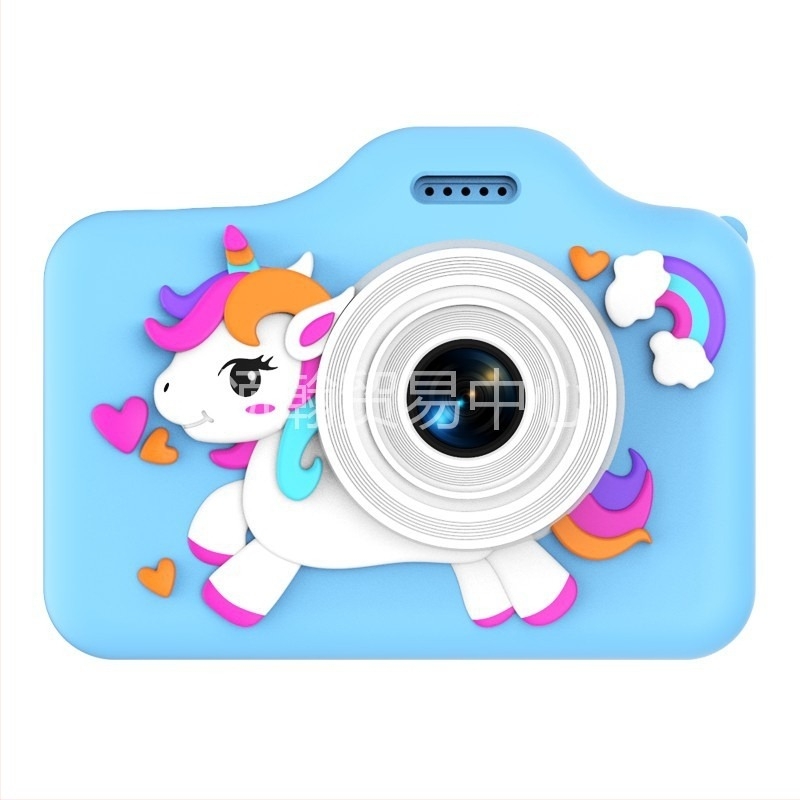 Ac02 Cameră digitală mică pentru copii cu cameră duală, ecran LCD 2.0 inch, TF card, 4800–9600 pixeli, corp ABS+TPU, autonomie baterie 1–3 zile