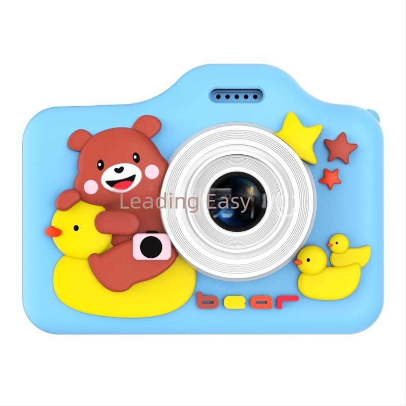 Ac02 Cameră digitală mică pentru copii cu cameră duală, ecran LCD 2.0 inch, TF card, 4800–9600 pixeli, corp ABS+TPU, autonomie baterie 1–3 zile