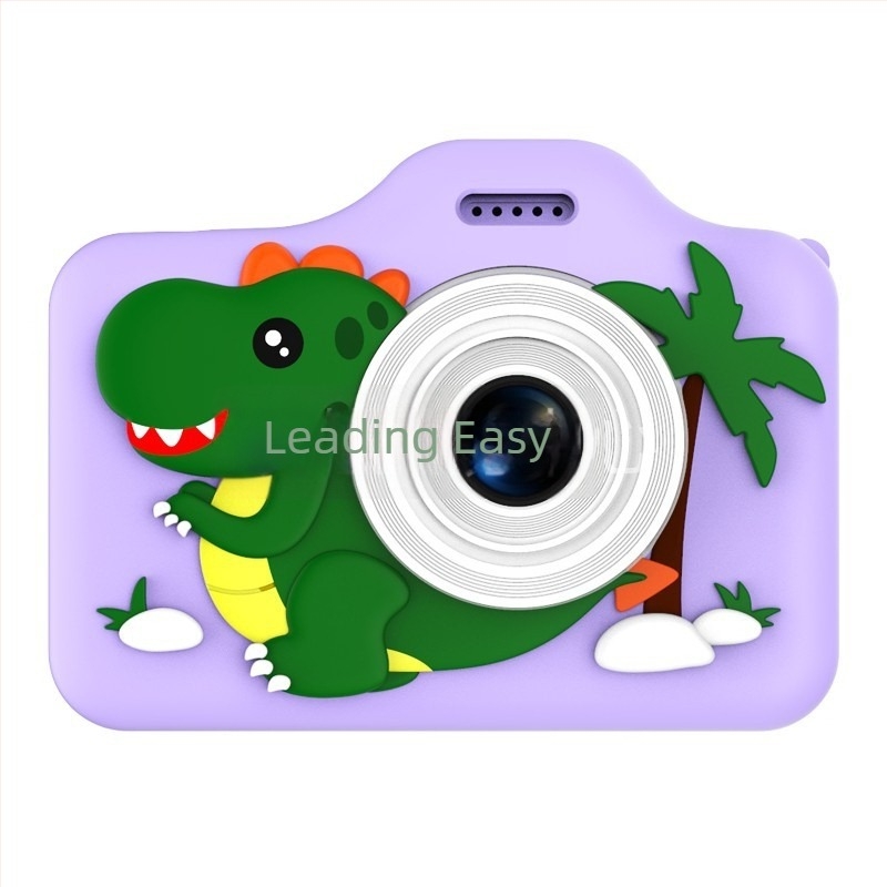 Ac02 Cameră digitală mică pentru copii cu cameră duală, ecran LCD 2.0 inch, TF card, 4800–9600 pixeli, corp ABS+TPU, autonomie baterie 1–3 zile