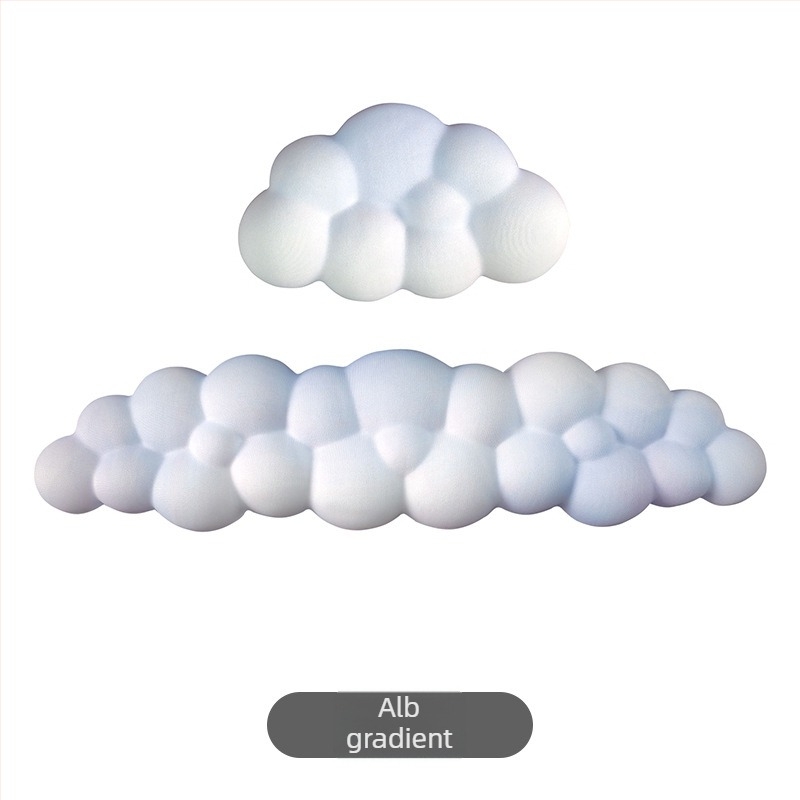 Sprijin pentru încheietura mâinii pentru birou, silicon impermeabil, model inspirat din nori, 330 g