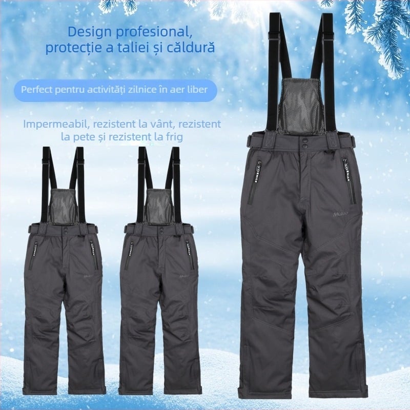 Salopetă de schi de iarnă - respirabilă, impermeabilă, rezistentă la vânt și caldă; model 2106, amestec de fibre chimice, căptușeală poliester, umplutură Space Cotton; potrivită pentru alergare, sporturi de iarnă și drumeții