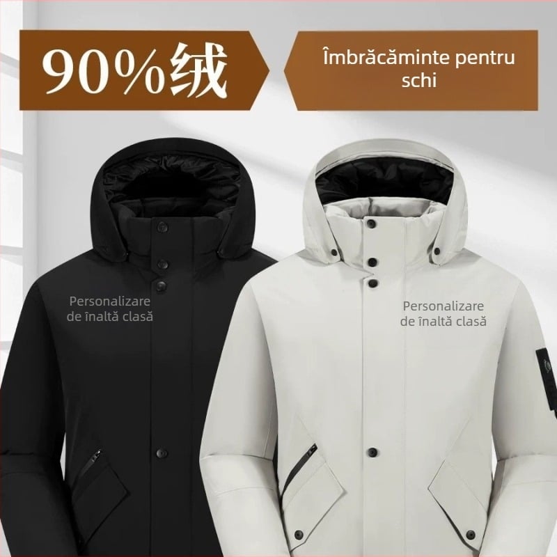 Îmbrăcăminte de schi unisex – costum de schi cu logo brodat, impermeabil 8000mm, rezistent la vânt, uzură, fără căptușeală, stil 8815, țesătură 20517387336