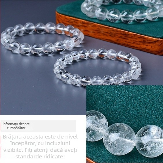 Brățară din cristal, cu șnur elastic, fără pietre laterale, ambalaj individual, lansare primăvara 2025.