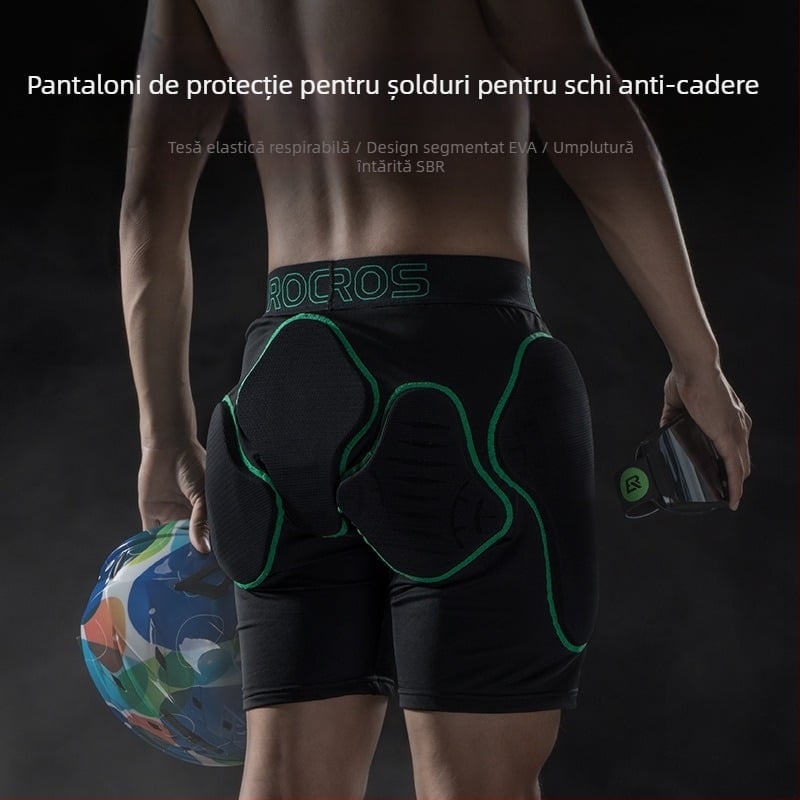 Șorțuri de protecție pentru șolduri la schi - unisex (material Nylon Brush Lycra; căptușeală Nylon mesh; umplutură 10 mm spumă)