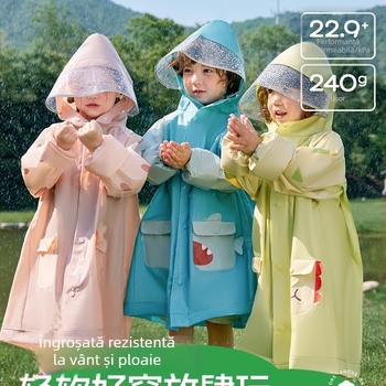 Pelerină de ploaie pentru ciclism, țesătură PVC, strat impermeabil PU, grosime normală, reutilizabilă