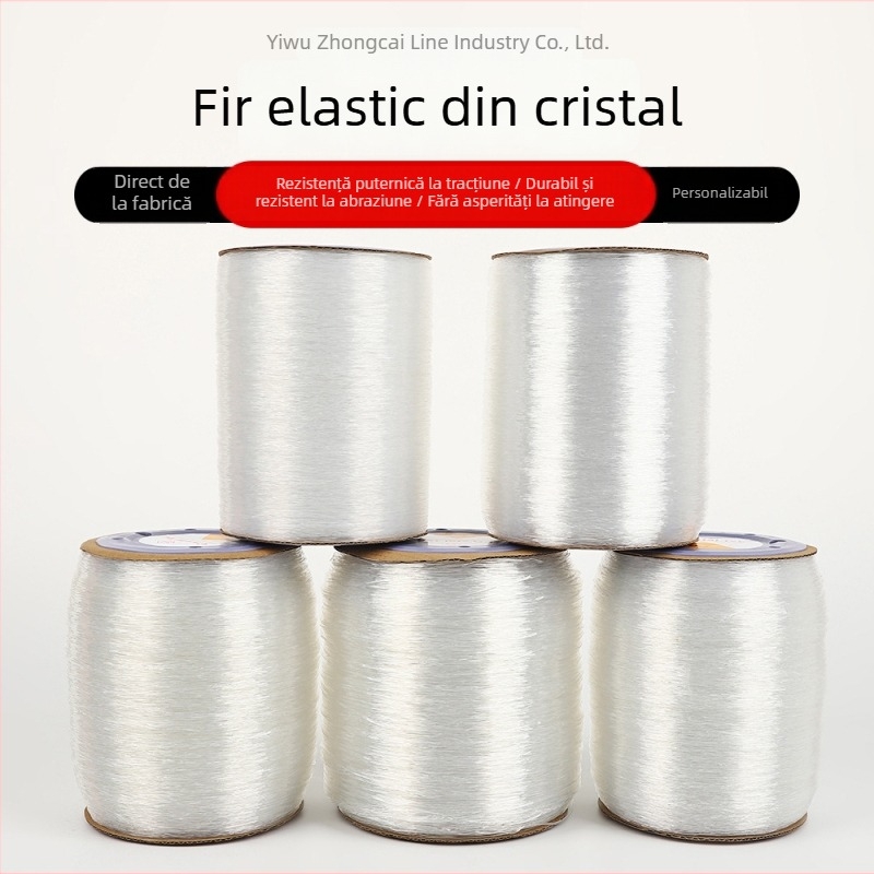 Fir elastic pentru mărgele, sârmă din spandex, material pentru mărgele țesut manual, durabil pentru brățări și coliere, primăvara 2025