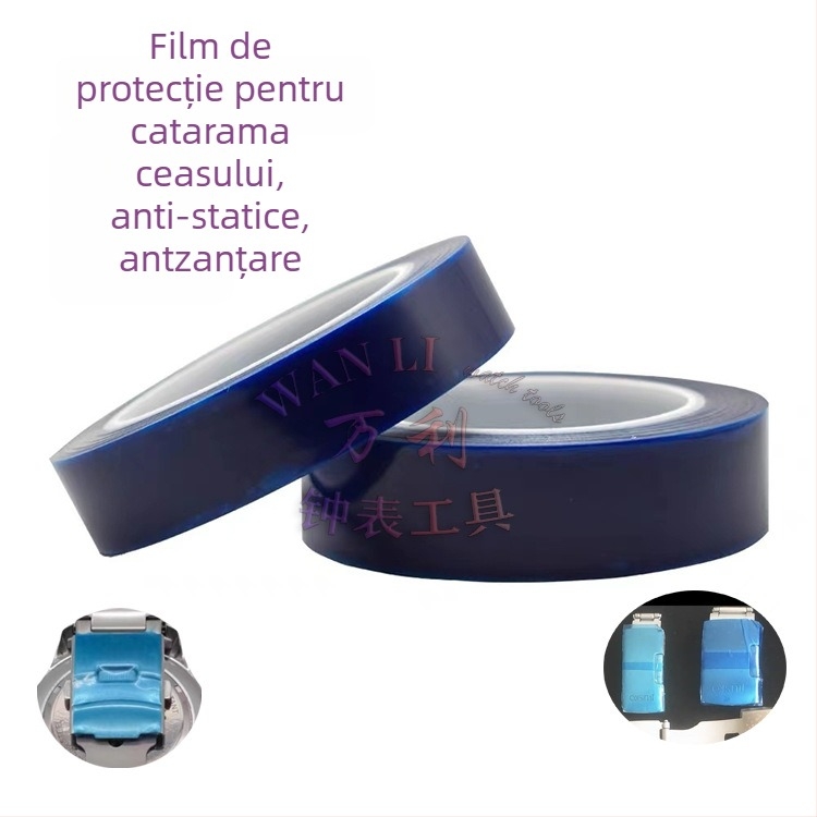 Wanlee PVE film protector pentru cataramă și brățară de ceas – anti-statice, anti-zgârieturilor, adeziv slab, 1 set, pentru accesorii ceasuri