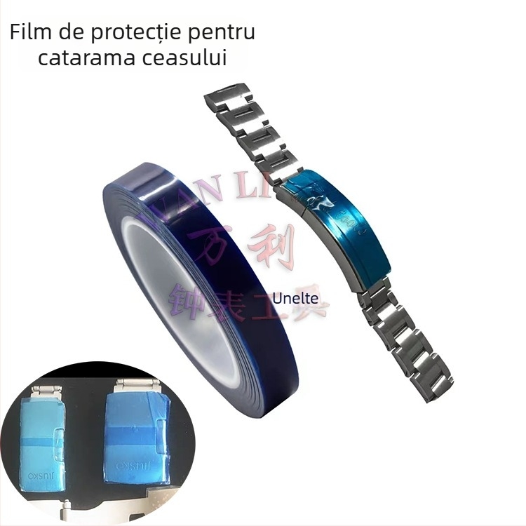 Wanlee PVE film protector pentru cataramă și brățară de ceas – anti-statice, anti-zgârieturilor, adeziv slab, 1 set, pentru accesorii ceasuri