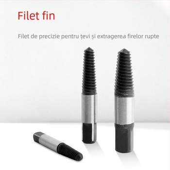 Set de extracție a șuruburilor rupte, din oțel de înaltă carbon, 8 piese, potrivit pentru 4–35 mm, utilizare casnică