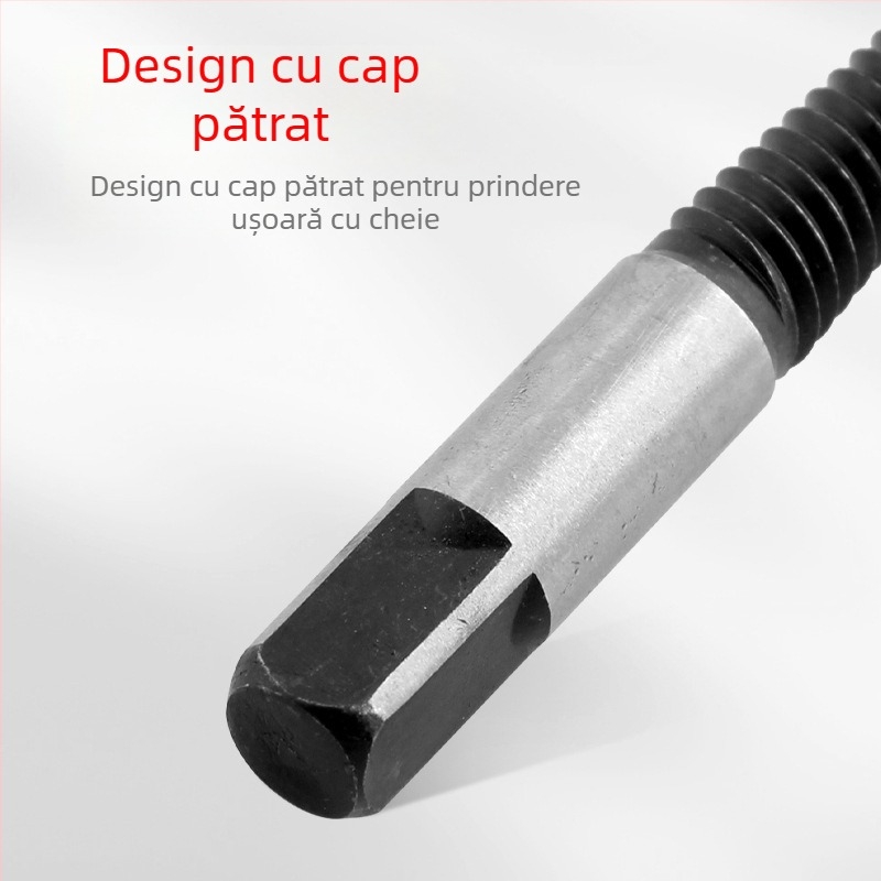 Set de extracție a șuruburilor rupte, din oțel de înaltă carbon, 8 piese, potrivit pentru 4–35 mm, utilizare casnică