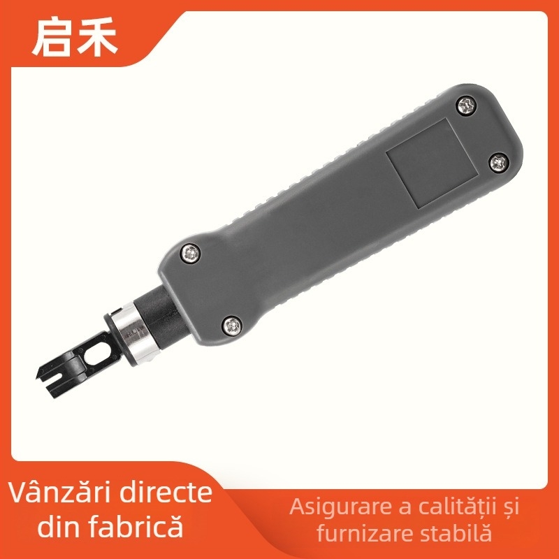 Unealtă de tăiere și crimpare cabluri de rețea – design ergonomic pentru economisirea efortului, Qihe, cod 324b, greutate 0,15 kg, Material: oțel unelte
