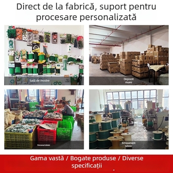Sârmă de legat grădină personalizată, cu acoperire din plastic; ideală pentru trandafiri cățărători și alte plante, cu suport din sârmă de fier și sfoară de legare pentru amenajări peisagistice.