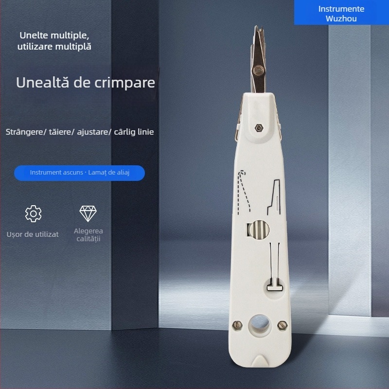 Wuzhou Cuțit de Cablu pentru Modul de Rețea – Plastic, Unealtă Multifuncțională pentru threading, pentru Crystal Head, modul și cadrul de distribuție