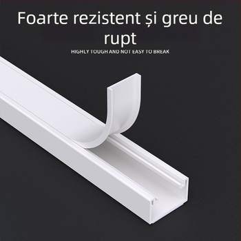 Canal PVC cablu tip pod, cu spate adeziv, marca Zuo Yougong, potrivit pentru cablare în locuințe, birouri și fabrici