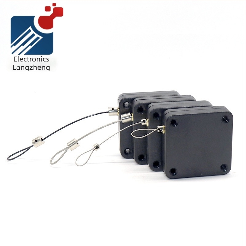 Casetă automată retractabilă pentru cablu cu protecție anti-furt — Model LZ-093, Origine: Dongguan, -30 la 70°C, umiditate ≤90%, potrivită pentru sălile VR și expoziții