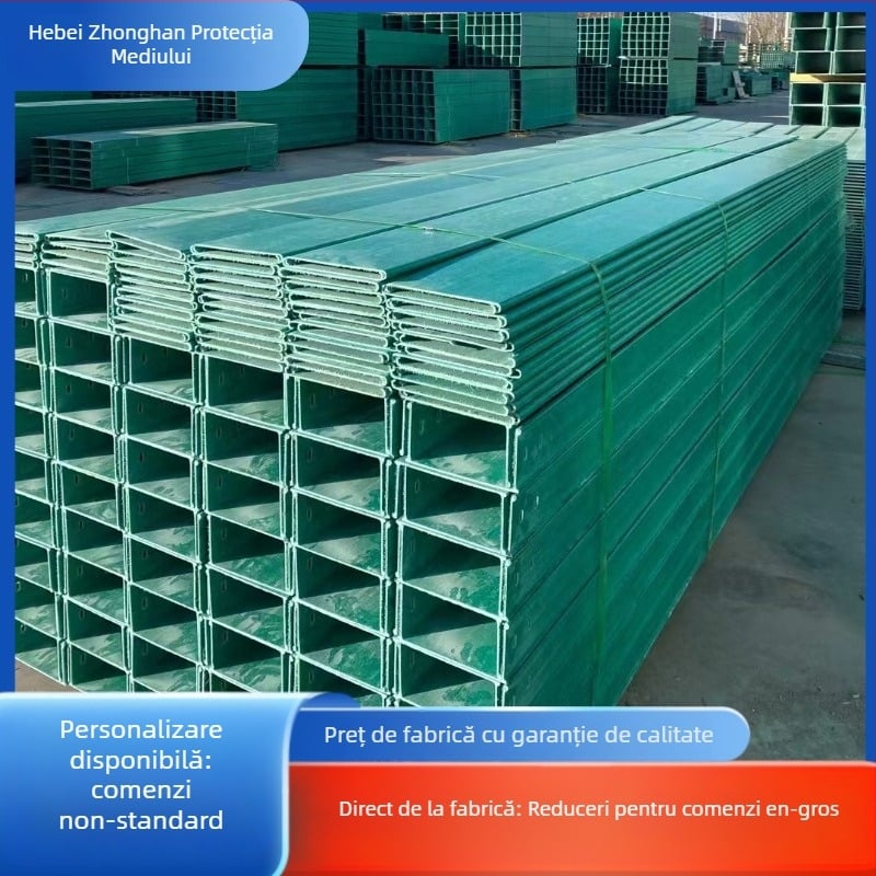 Canal FRP pentru cabluri cu canal de cablu – canal pultrudat, plastic armat cu fibre