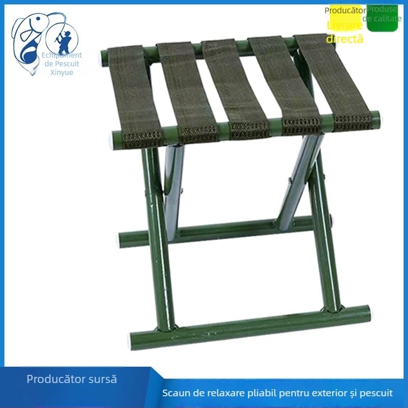 Xin Yue Scaun de pescuit pliabil portabil, structură din nailon, pliabil, lansat în 2008
