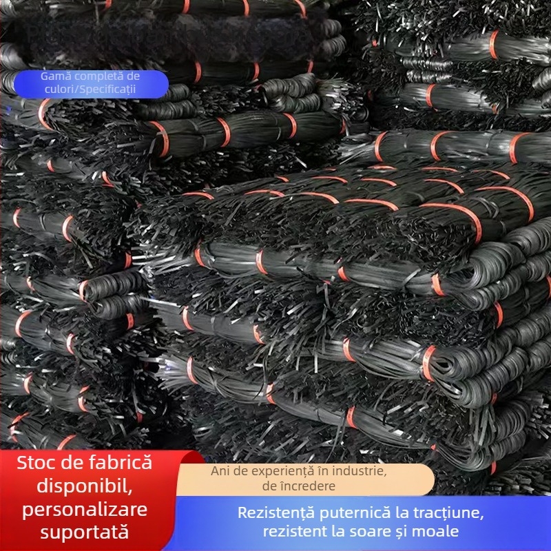 Bandă PP pentru construcții generale și utilizări agricole – legături configurabile pentru cadre din bambus și legături din sfoară de plastic