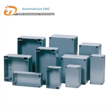 Cutie de conexiuni impermeabilă pentru exterior — Carcasă din aluminiu turnat, etanșă, pentru cabluri și alimentare; potrivită pentru plăci terminale și cutii cu buton (Brand: Ewo)