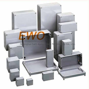 Cutie de conexiuni impermeabilă pentru exterior — Carcasă din aluminiu turnat, etanșă, pentru cabluri și alimentare; potrivită pentru plăci terminale și cutii cu buton (Brand: Ewo)