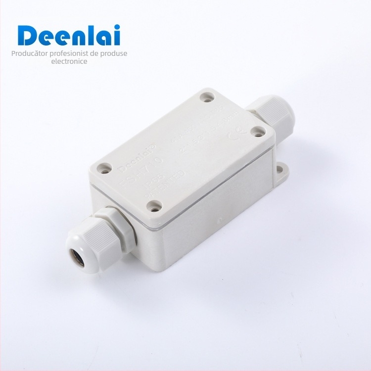 Cutie de legătură din PC, ignifugă, pentru echipamente electrice; diametrul exterior al cablului 4–8 mm; 24 A / 450 V AC