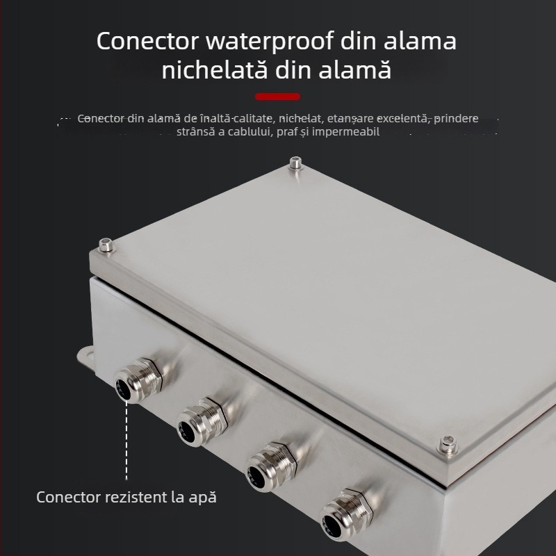 Cutie de conexiuni din oțel inoxidabil 304, IP65, exterior impermeabil, montaj pe perete