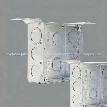 Standard American 52151 Cutie de conexiuni din metal sudat, cu suport, placă galvanizată, montaj pe perete pentru clădiri rezidențiale și comerciale