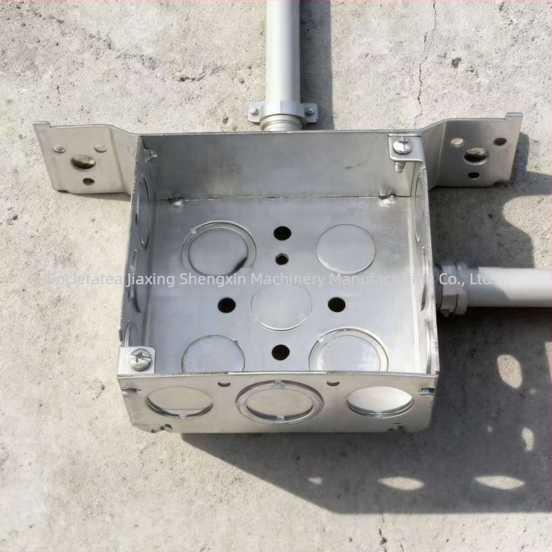 Standard American 52151 Cutie de conexiuni din metal sudat, cu suport, placă galvanizată, montaj pe perete pentru clădiri rezidențiale și comerciale