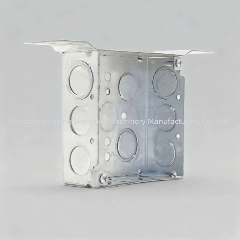 Standard American 52151 Cutie de conexiuni din metal sudat, cu suport, placă galvanizată, montaj pe perete pentru clădiri rezidențiale și comerciale