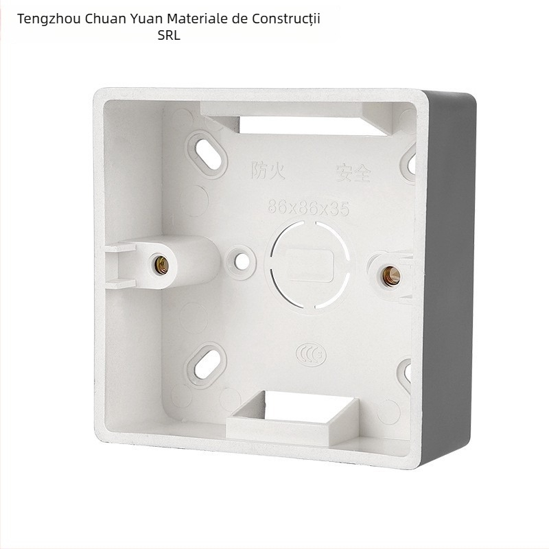 Cutie de legătură Tip 86, montaj pe suprafață – pentru întrerupătoare și prize – bază ultra-subțire