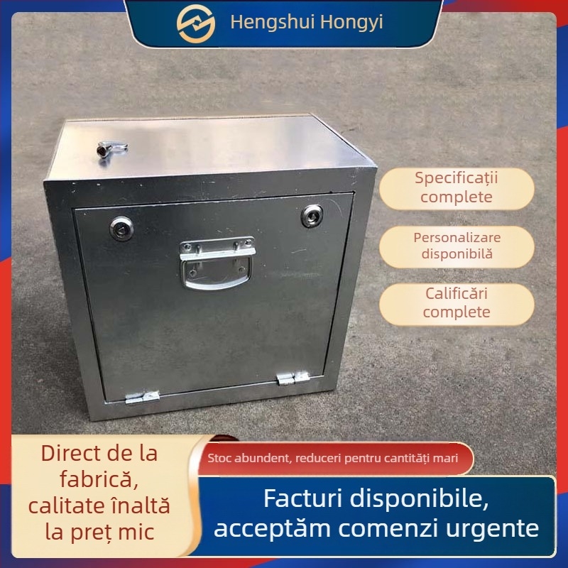 Cutie de conectare pentru iluminat stradal – oțel galvanizat / oțel inoxidabil, montaj anti-coliziune pe perete, cutie de cablu rutier preîngropată