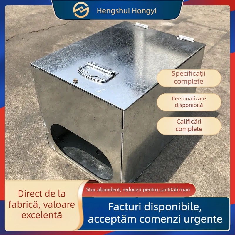 Cutie de conectare pentru iluminat stradal – oțel galvanizat / oțel inoxidabil, montaj anti-coliziune pe perete, cutie de cablu rutier preîngropată